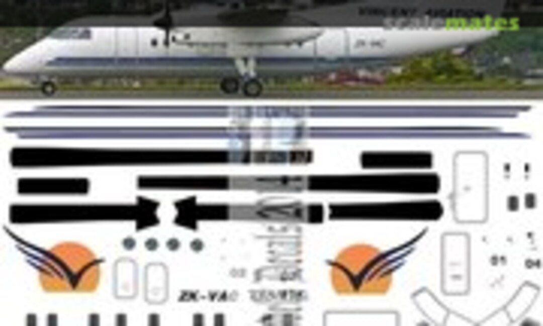 1:144 Dash8-100 Vincent Aviation (Oldmodels Decals OMD0334) OMD0334