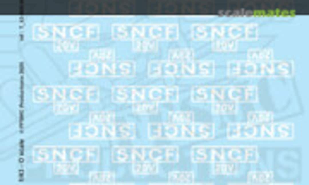 1:43 White Decals for Hornby «OVA» Locomotives (FFSMC Productions T 43-005-W) T 43-005-W
