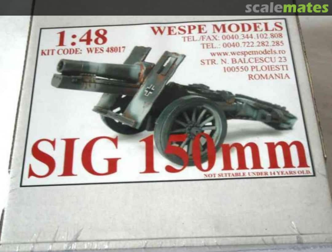 Boxart SIG 150mm WES 48017 Wespe Models Boxart SIG 150mm WES 48017 Wespe Models