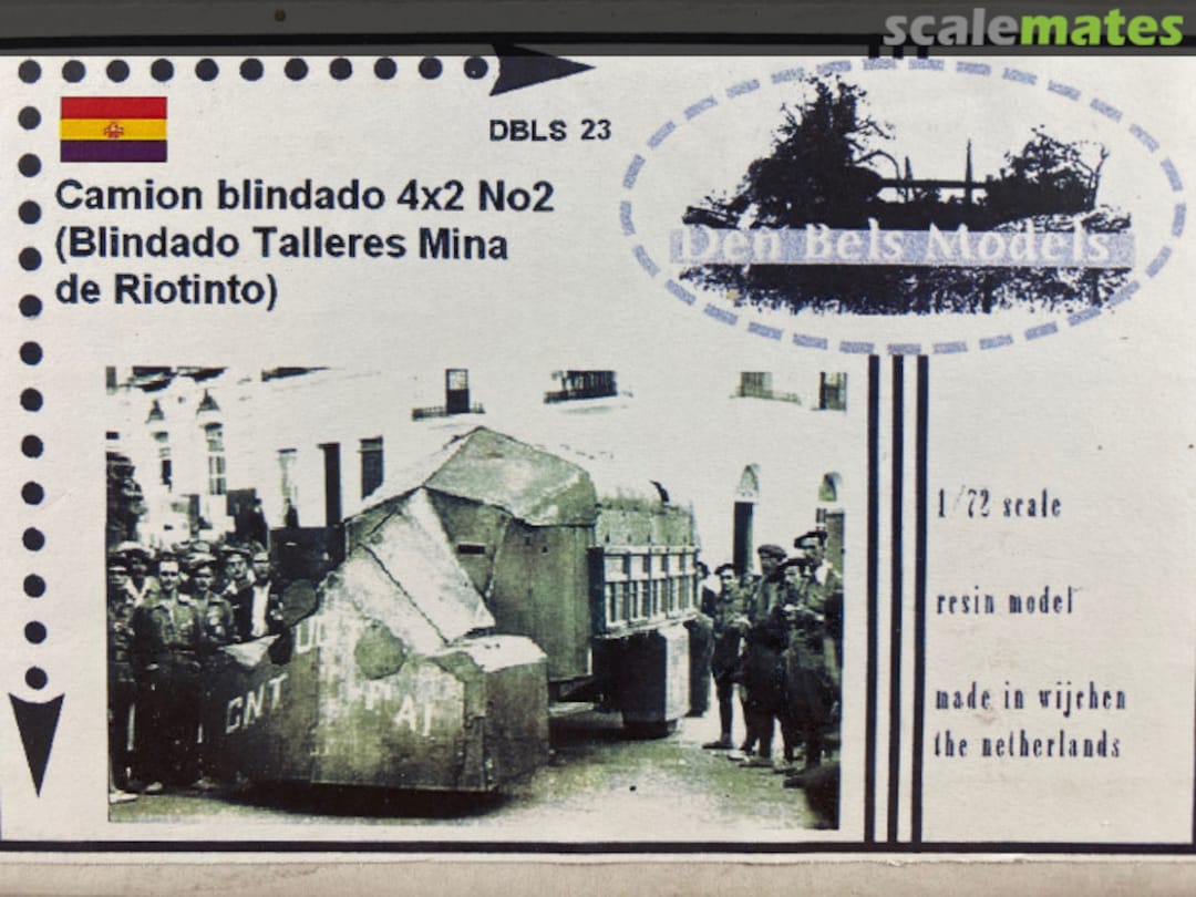 Boxart Camion blindado 4X2 No2 DBLS 23 Den Bels Models Boxart Camion blindado 4X2 No2 DBLS 23 Den Bels Models