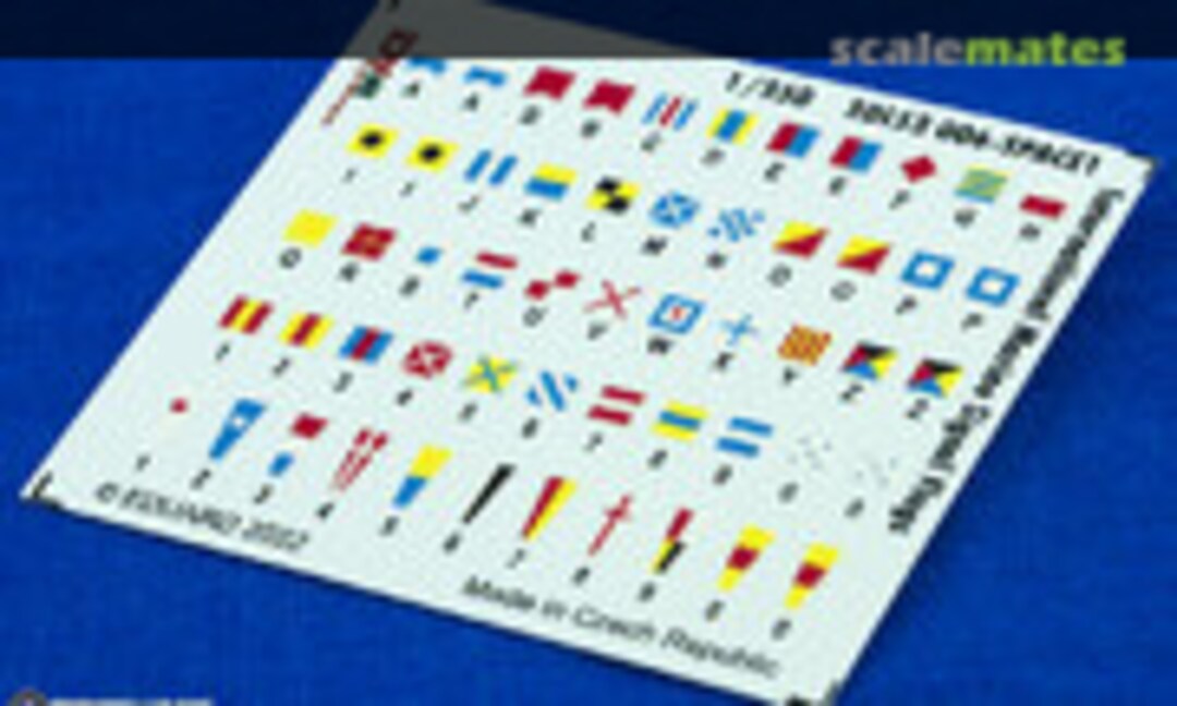 1:350 International Marine Signal Flags SPACE (Eduard 3DL53006)