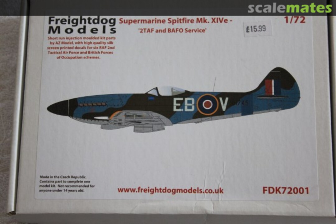 Boxart Supermarine Spitfire Mk.XIVe FDK72001 Freightdog Models Boxart Supermarine Spitfire Mk.XIVe FDK72001 Freightdog Models