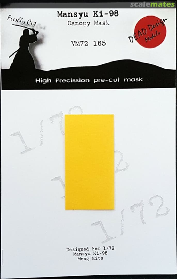 Boxart Manshu Ki-98 Masks VM72165 DEAD Design Models Boxart Manshu Ki-98 Masks VM72165 DEAD Design Models