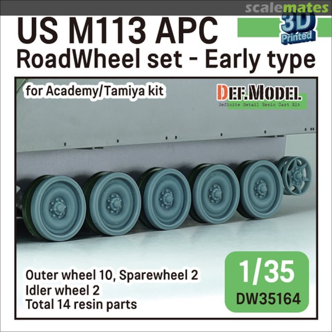 Boxart US M113 APC Roadwheel set DW35164 Def.Model Boxart US M113 APC Roadwheel set DW35164 Def.Model