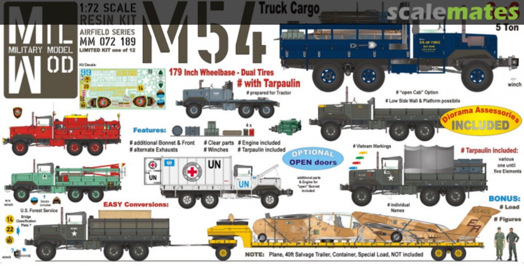 Boxart M54 Cargo with Tarpaulin MM 72 189 Mil Mod Boxart M54 Cargo with Tarpaulin MM 72 189 Mil Mod