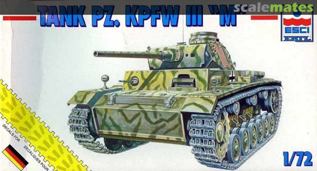 Boxart Pz. Kpfw III "M" 8324 ESCI/ERTL Boxart Pz. Kpfw III "M" 8324 ESCI/ERTL