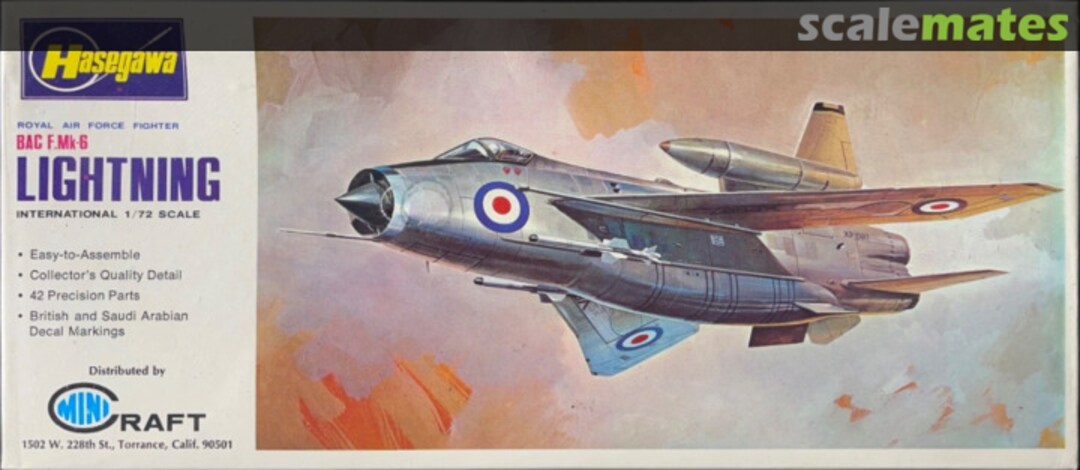 Boxart BAC F.Mk-6 Lightning JS-019 Minicraft Hasegawa Boxart BAC F.Mk-6 Lightning JS-019 Minicraft Hasegawa