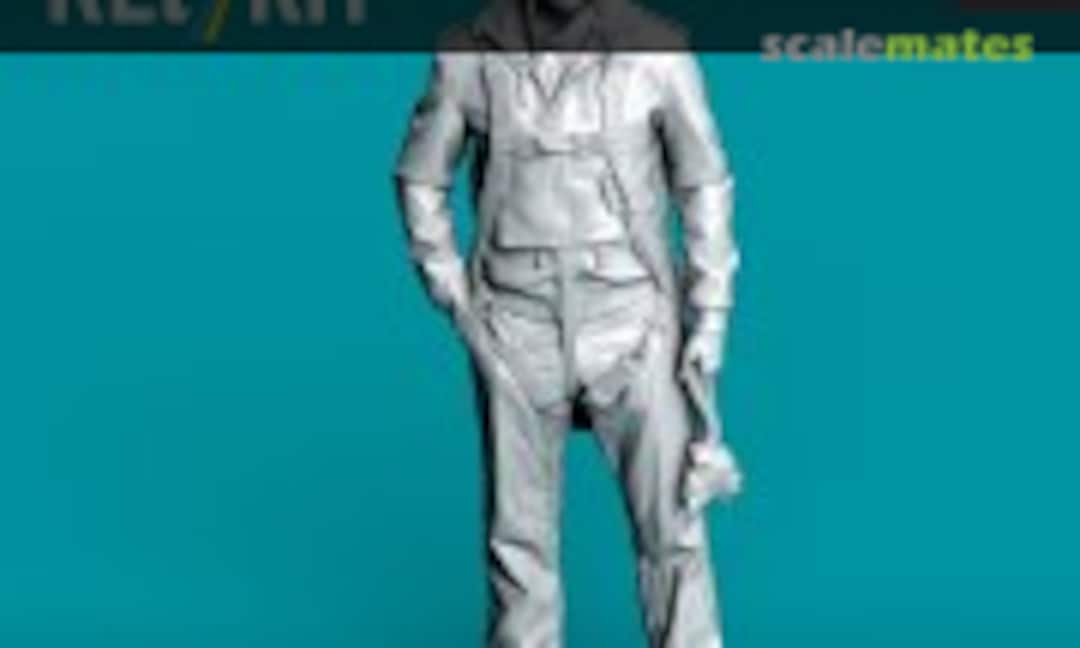 1:48 USAF pilot WW2 (Summer uniform) in a standing position (3D Printed) (ResKit RSF48-0102) RSF48-0102