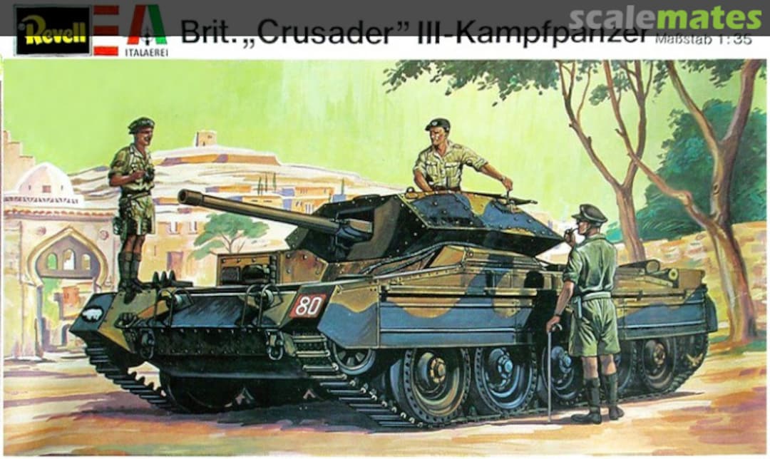 Boxart Britische Crusader III H-2114 Revell/Italaerei Boxart Britische Crusader III H-2114 Revell/Italaerei