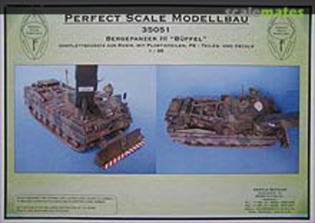 Boxart Bergepanzer 3 "Büffel" 35051 Perfect Scale Modellbau Boxart Bergepanzer 3 "Büffel" 35051 Perfect Scale Modellbau