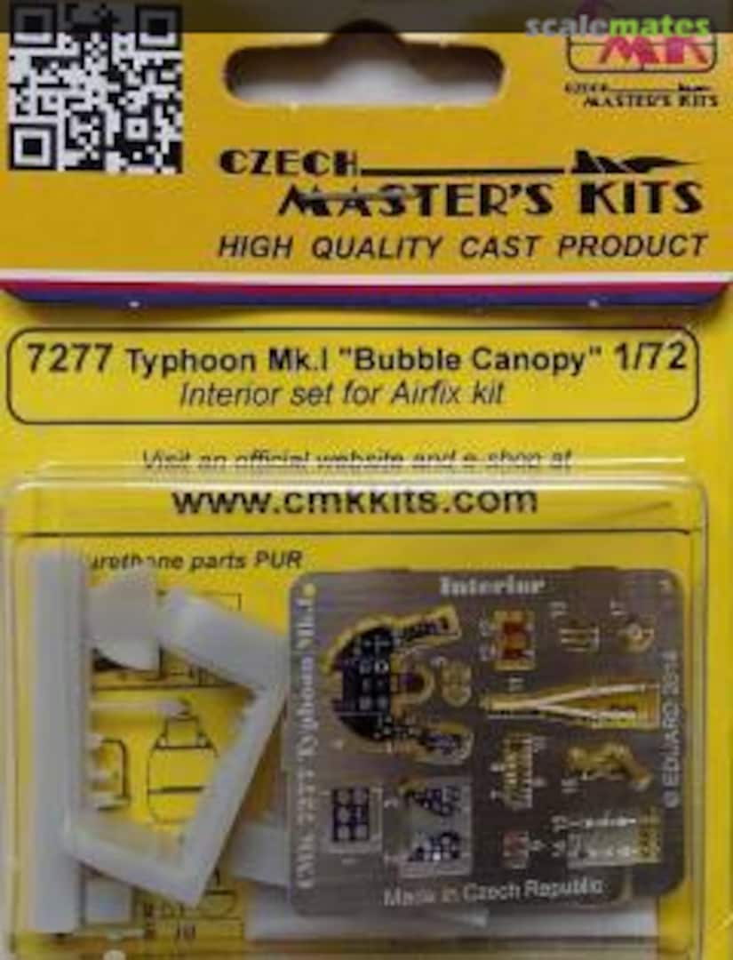 Boxart Typhoon Mk.I Bubble Canopy-Interior set 7277 CMK Boxart Typhoon Mk.I Bubble Canopy-Interior set 7277 CMK