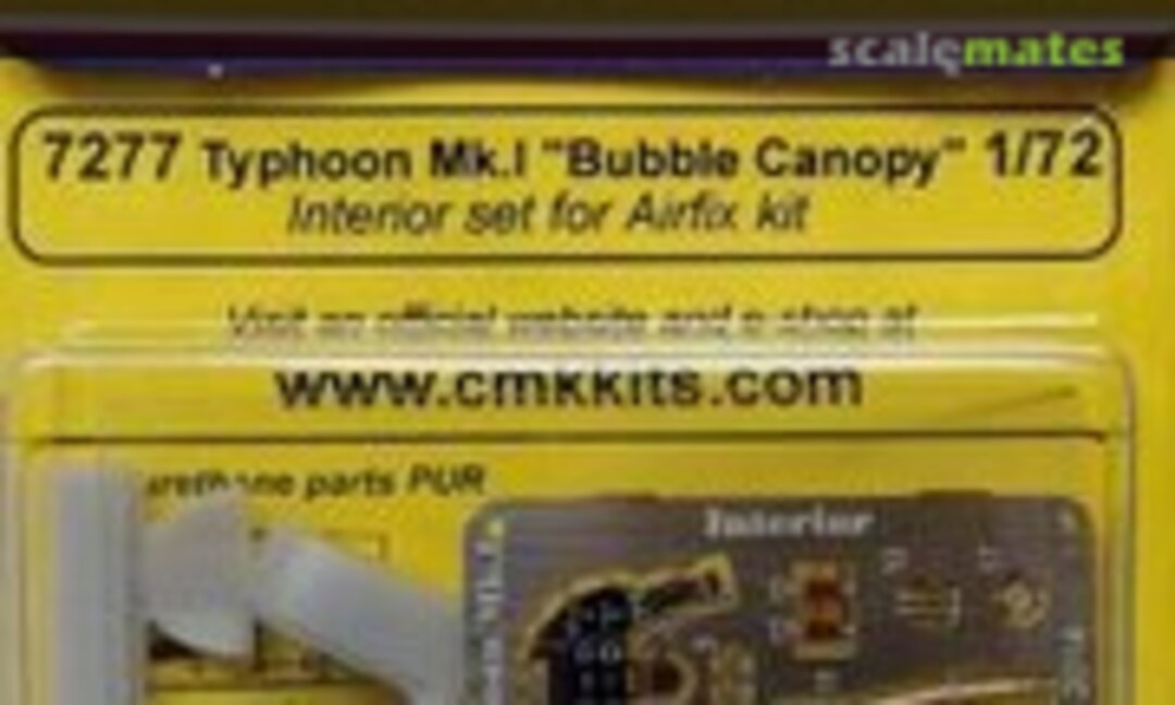 1:72 Typhoon Mk.I Bubble Canopy-Interior set (CMK 7277) 7277