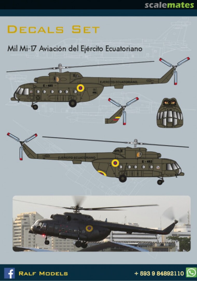 Boxart Mil Mi-17 Ecuadorian Army RM 003-72 Ralf Models Boxart Mil Mi-17 Ecuadorian Army RM 003-72 Ralf Models