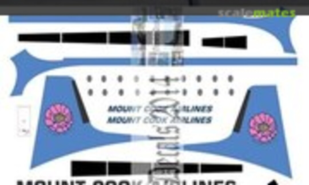 1:72 Mt Cook - HS748 1st scheme (Oldmodels Decals OMD0296) OMD0296