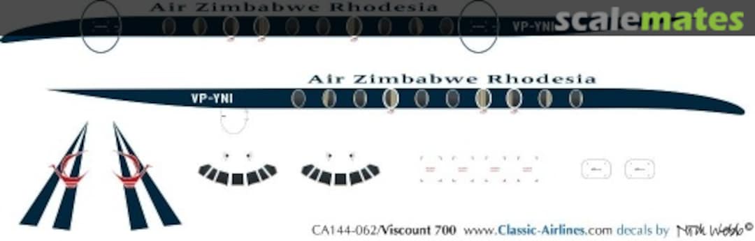 Boxart Air Zim/Rhod Viscount CA144-078 Classic Airlines Boxart Air Zim/Rhod Viscount CA144-078 Classic Airlines