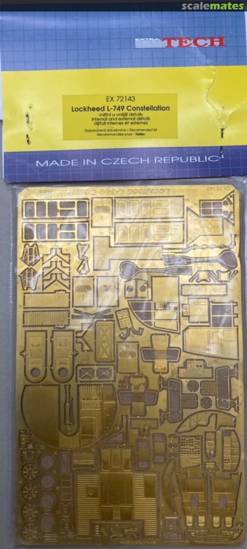 Boxart Lockheed L-749 Constellation EX 72143 Extratech Boxart Lockheed L-749 Constellation EX 72143 Extratech