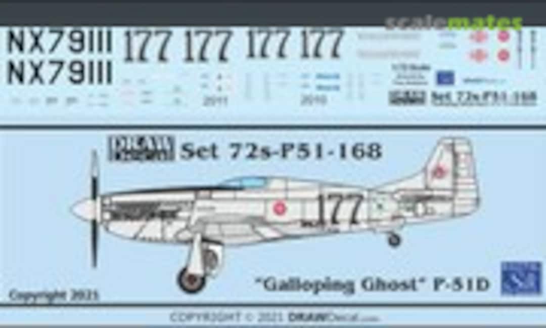 1:72 "Galloping Ghost" Race 177 P-51D (Draw Decal 72-P51-168) 72-P51-168
