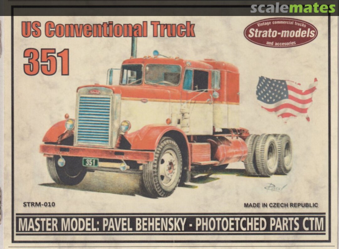 Boxart US Conventional Truck 351 STRM-010 Strato-models Boxart US Conventional Truck 351 STRM-010 Strato-models