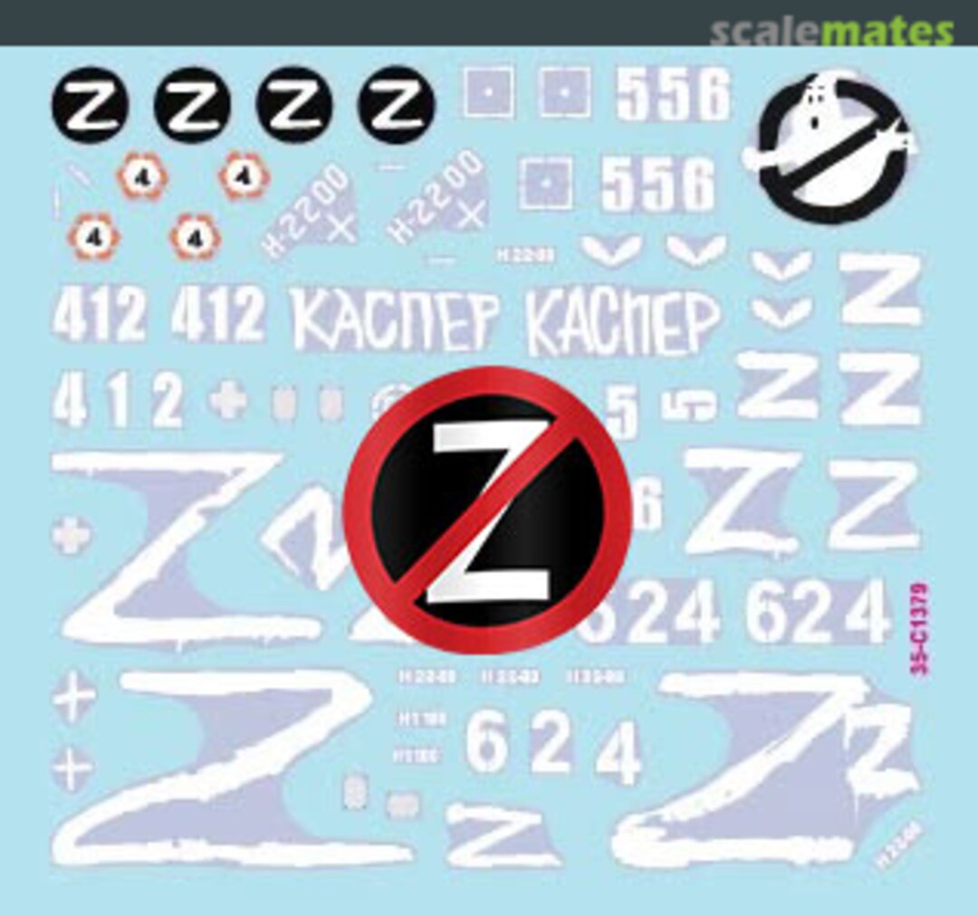 Contents War, Conflicts, and Special Operations in Ukraine Part 8 35-C1379 Star Decals