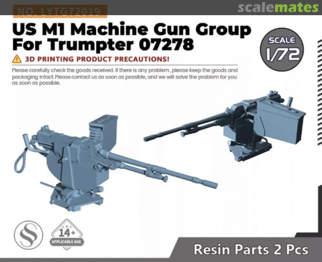 Boxart US M1 Machine Gun Group LYTG72019 Yao's Studio/ 老姚手工坊 Boxart US M1 Machine Gun Group LYTG72019 Yao's Studio/ 老姚手工坊