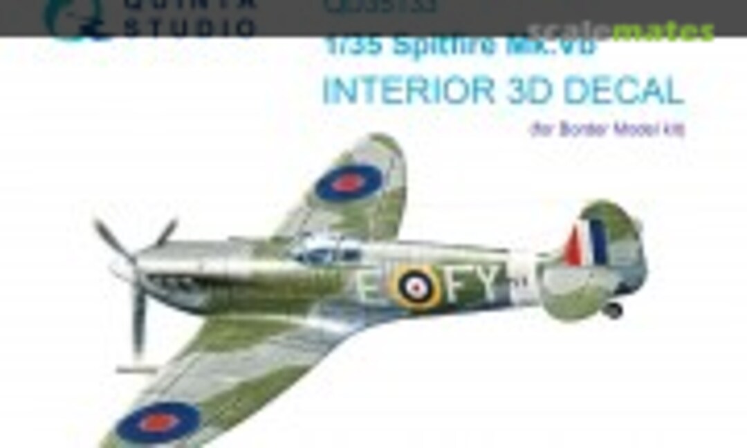 1:35 Spitfire Mk. Vb interior 3D decals (Quinta Studio QD35133) QD35133