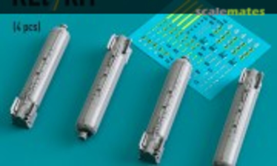 1:48 CBU-97/105 cluster bombs (4 pcs) (F-15E, F-16, A-10, B-1B, B-2, B-52) (3D Printed) (ResKit RS48-0515) RS48-0515