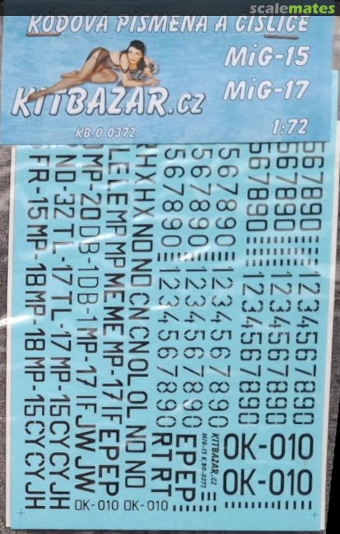 Boxart Kódová písmena a číslice KBO 0372 Kitbazar.cz Boxart Kódová písmena a číslice KBO 0372 Kitbazar.cz