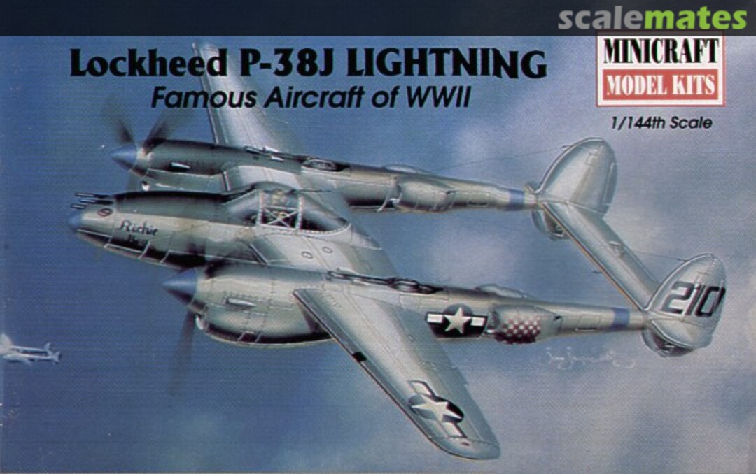 Boxart Lockheed P-38J Lightning 14410 Minicraft Model Kits Boxart Lockheed P-38J Lightning 14410 Minicraft Model Kits