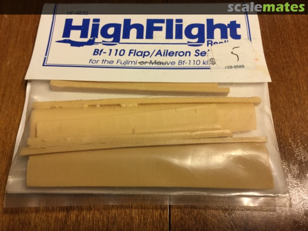 Boxart BF 110 flap/aileron set HF-4832 HighFlight Replicas Boxart BF 110 flap/aileron set HF-4832 HighFlight Replicas
