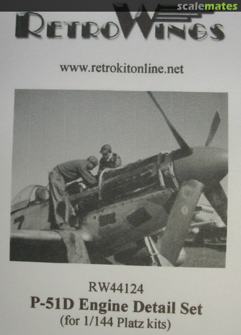 Boxart P-51D Engine RW44124 RetroWings Boxart P-51D Engine RW44124 RetroWings