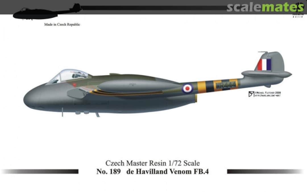 Boxart de Havilland Venom FB.4 CMR72-189 CMR Boxart de Havilland Venom FB.4 CMR72-189 CMR