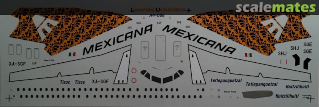 Boxart Mexicana "Yellow" Fokker 100 A4-086 Liveries Unlimited/Airway Graphics Boxart Mexicana "Yellow" Fokker 100 A4-086 Liveries Unlimited/Airway Graphics