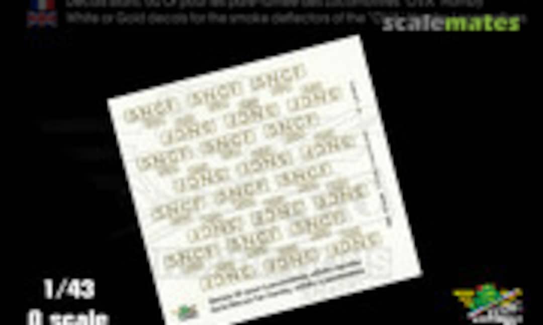 1:43 Gold Decals for Hornby «OVA» Locomotives (FFSMC Productions T 43-005-G) T 43-005-G