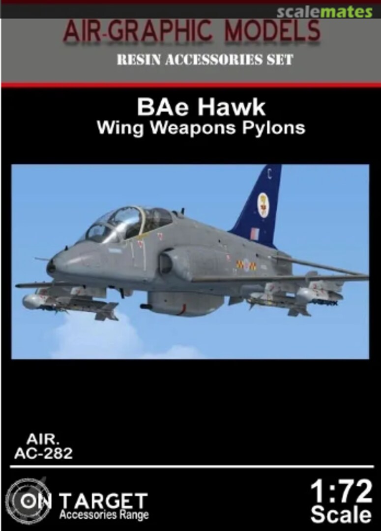 Boxart BAe Hawk wing pylon set AC-282 Air-Graphics Models Boxart BAe Hawk wing pylon set AC-282 Air-Graphics Models