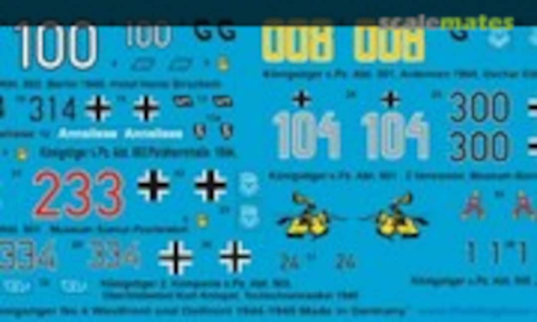 1:35 6 Königstiger West und Ostfront 1944-1945 (Peddinghaus-Decals 35 3741) 35 3741