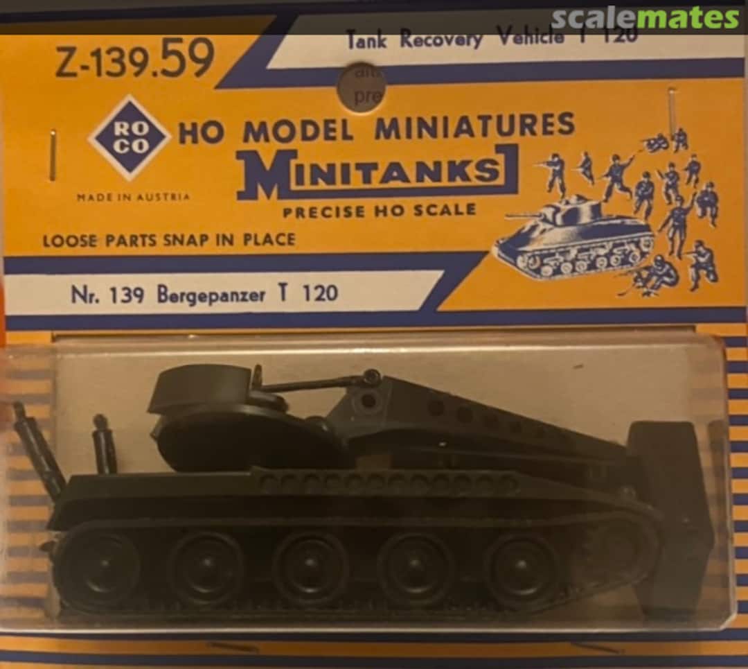 Boxart Bergepanzer T 120 Z-139.59 Roco Minitanks Boxart Bergepanzer T 120 Z-139.59 Roco Minitanks