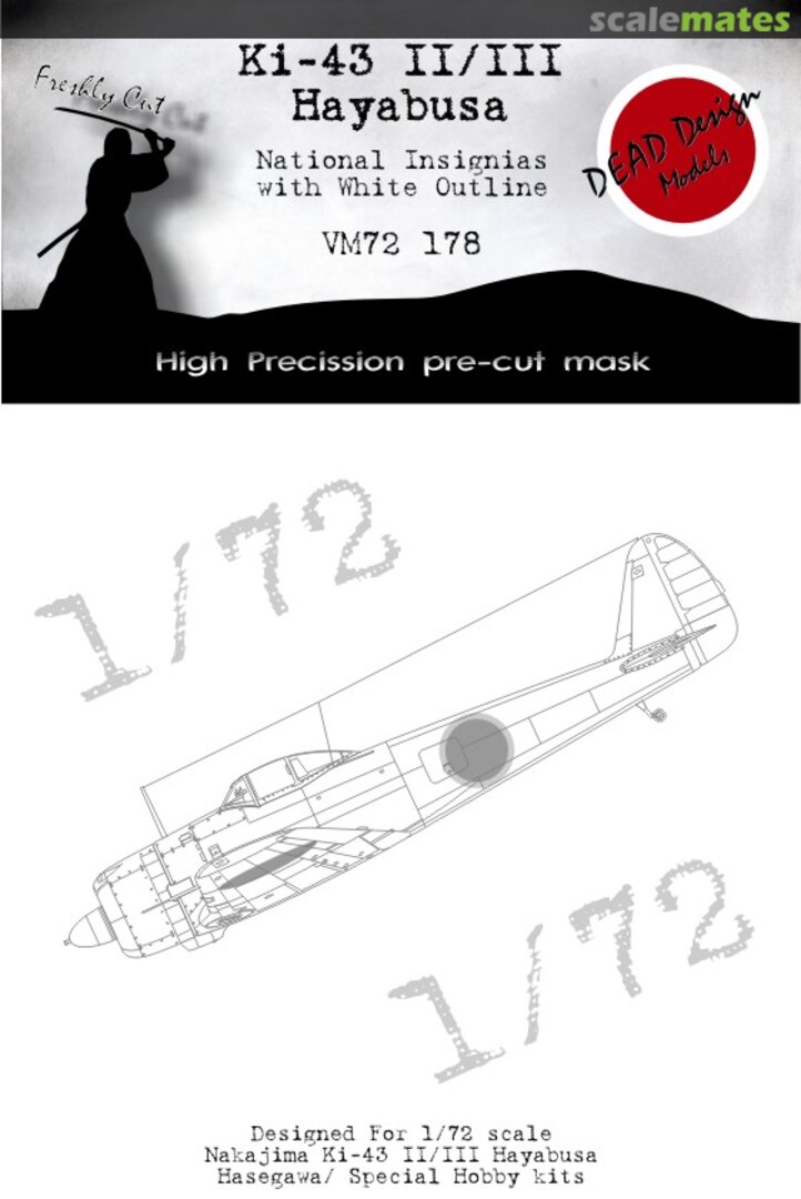 Boxart Ki-43 II/III Hayabusa National Insignias With White Outline VM72178 DEAD Design Models Boxart Ki-43 II/III Hayabusa National Insignias With White Outline VM72178 DEAD Design Models
