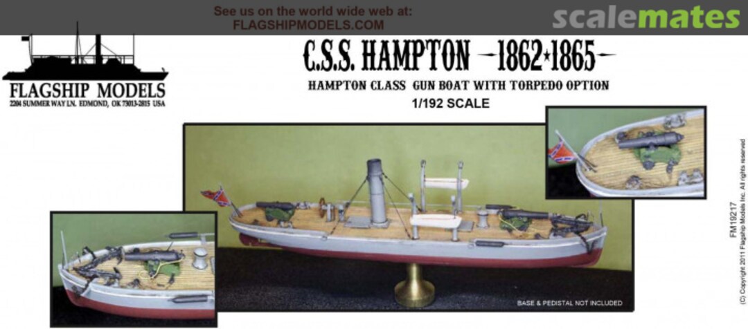 Boxart C.S.S. Hampton "Maury" Gun Boat with Torpedo Option FM19217 Flagship Models Boxart C.S.S. Hampton "Maury" Gun Boat with Torpedo Option FM19217 Flagship Models
