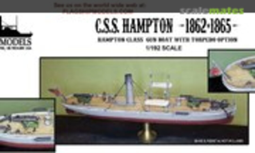 1:192 C.S.S. Hampton "Maury" Gun Boat with Torpedo Option (Flagship Models FM19217) FM19217