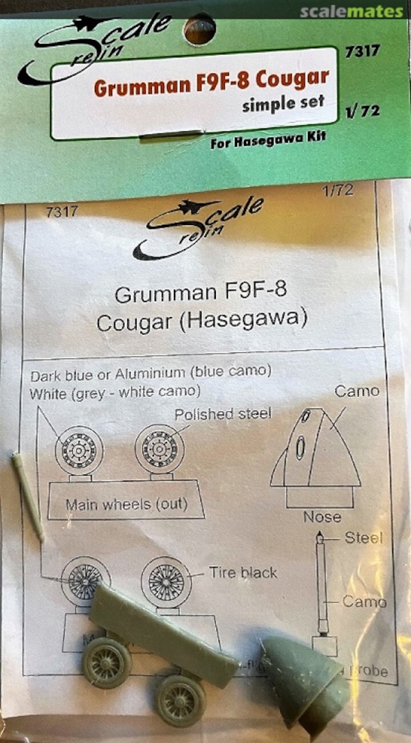 Boxart Grumman F9F-8 Cougar 7317 Scale Resin Boxart Grumman F9F-8 Cougar 7317 Scale Resin