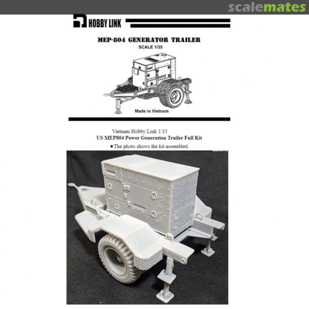 Boxart MEP804 Generator Trailer HL1005 Hobby Link Boxart MEP804 Generator Trailer HL1005 Hobby Link
