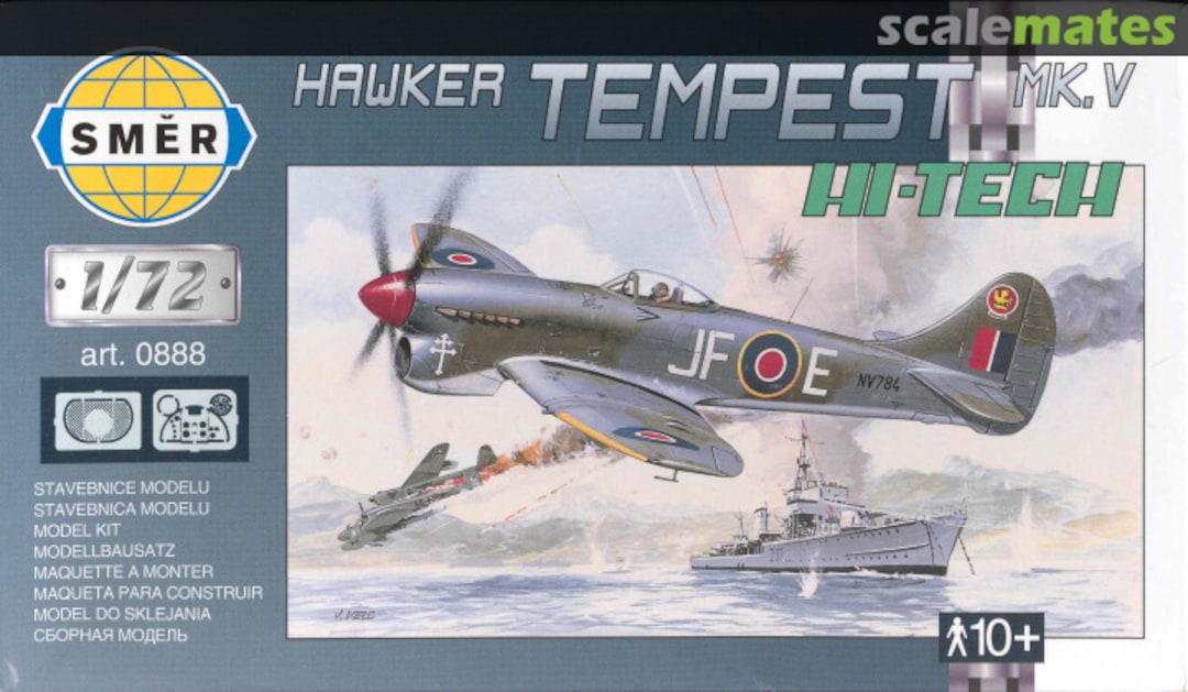 Boxart Hawker Tempest Mk.V 0888 Směr Boxart Hawker Tempest Mk.V 0888 Směr