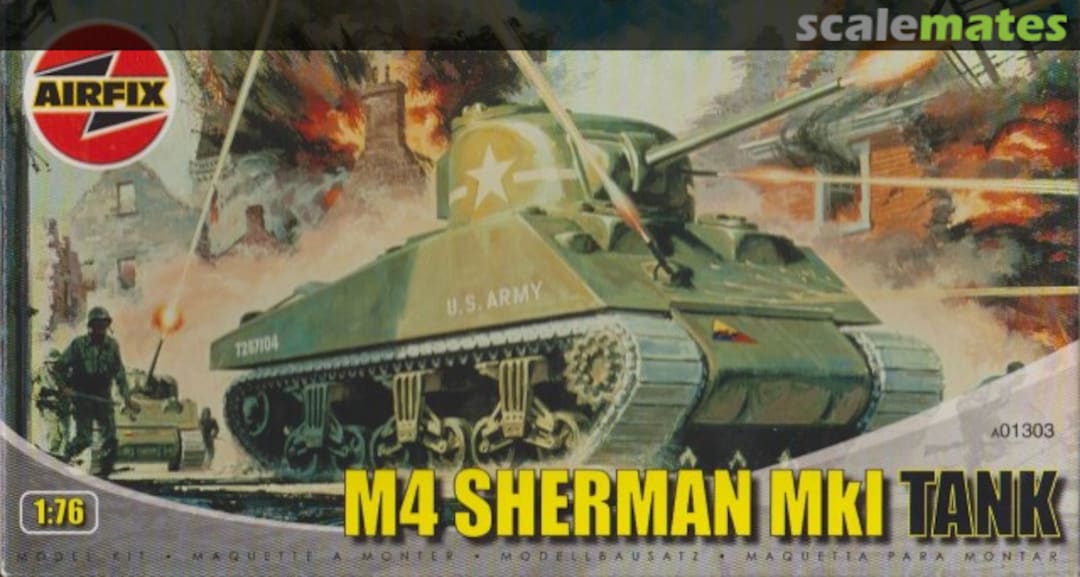 Boxart M4 Sherman MkI A01303 Airfix