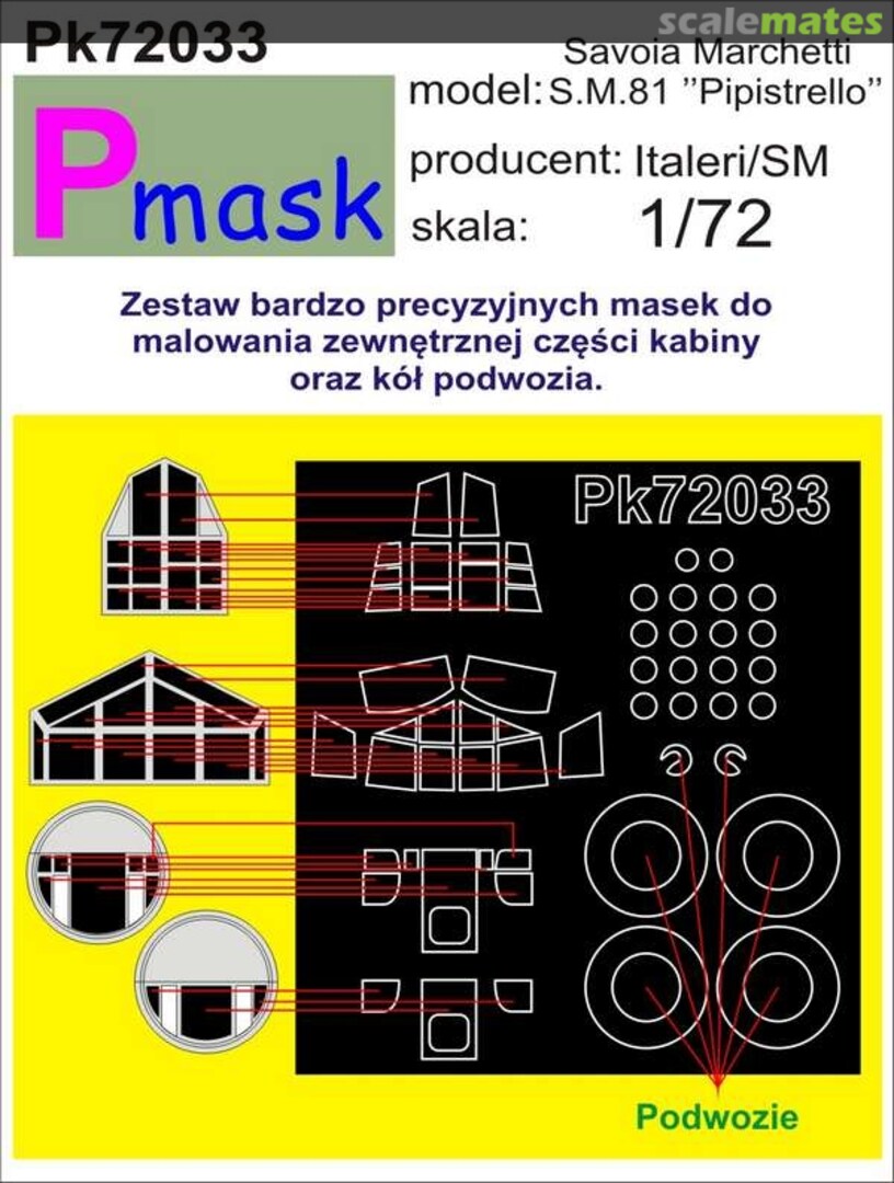 Boxart Savoia Marchetti S.M.81 "Pipistrello" PK72033 Pmask Boxart Savoia Marchetti S.M.81 "Pipistrello" PK72033 Pmask
