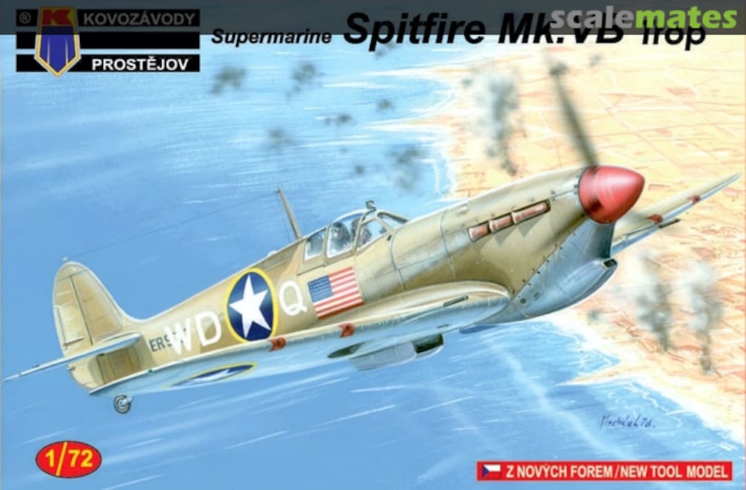 Boxart Supermarine Spitfire Mk.Vb Trop KPM0066 Kovozávody Prostějov Boxart Supermarine Spitfire Mk.Vb Trop KPM0066 Kovozávody Prostějov