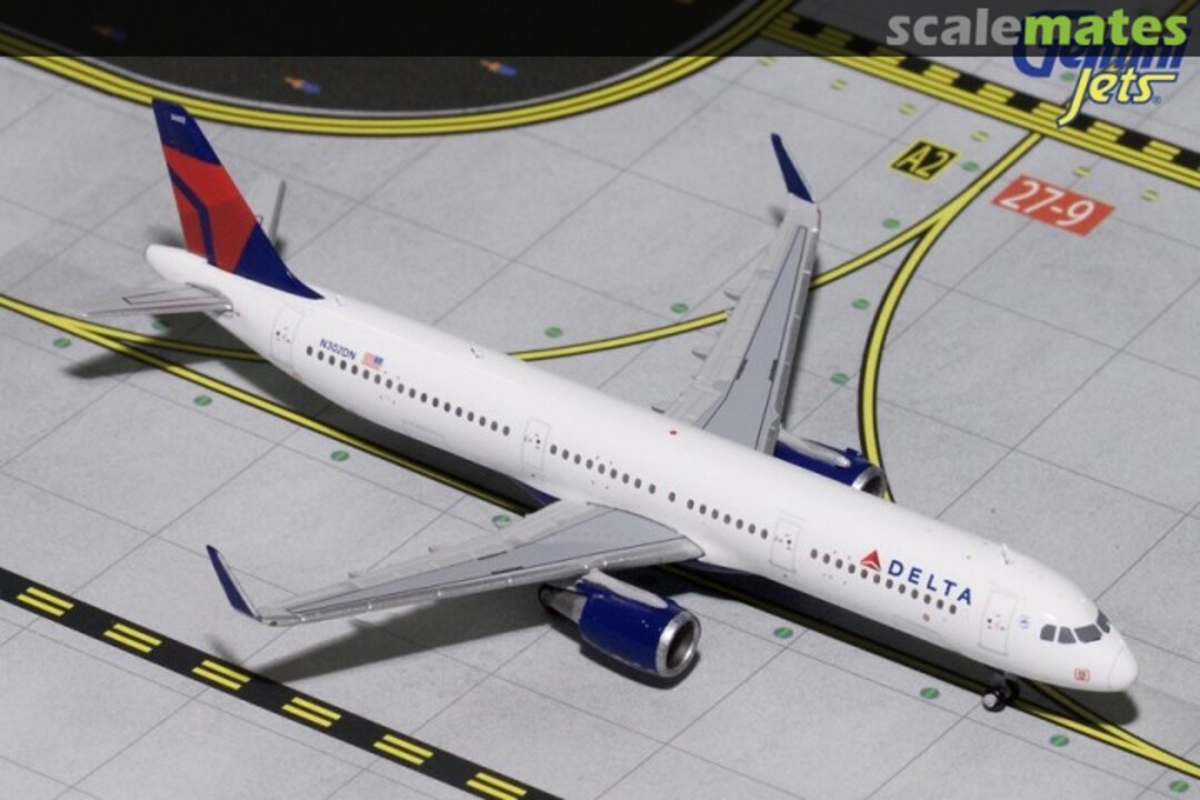 Boxart Airbus A321S Delta GJDAL1723 Gemini Jets
