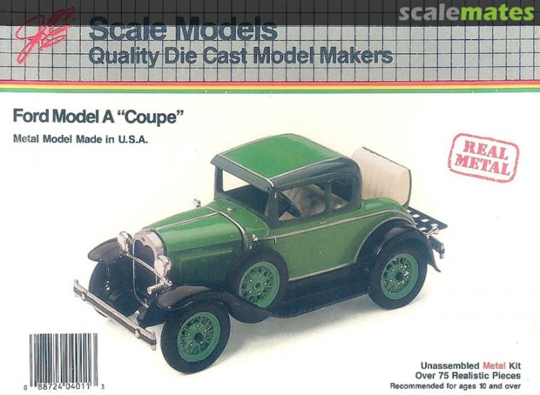 Boxart Ford Model A "Coupe" 4011 JLE Scale Models Boxart Ford Model A "Coupe" 4011 JLE Scale Models