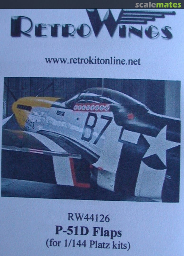 Boxart P-51D Flaps RW44126 RetroWings Boxart P-51D Flaps RW44126 RetroWings