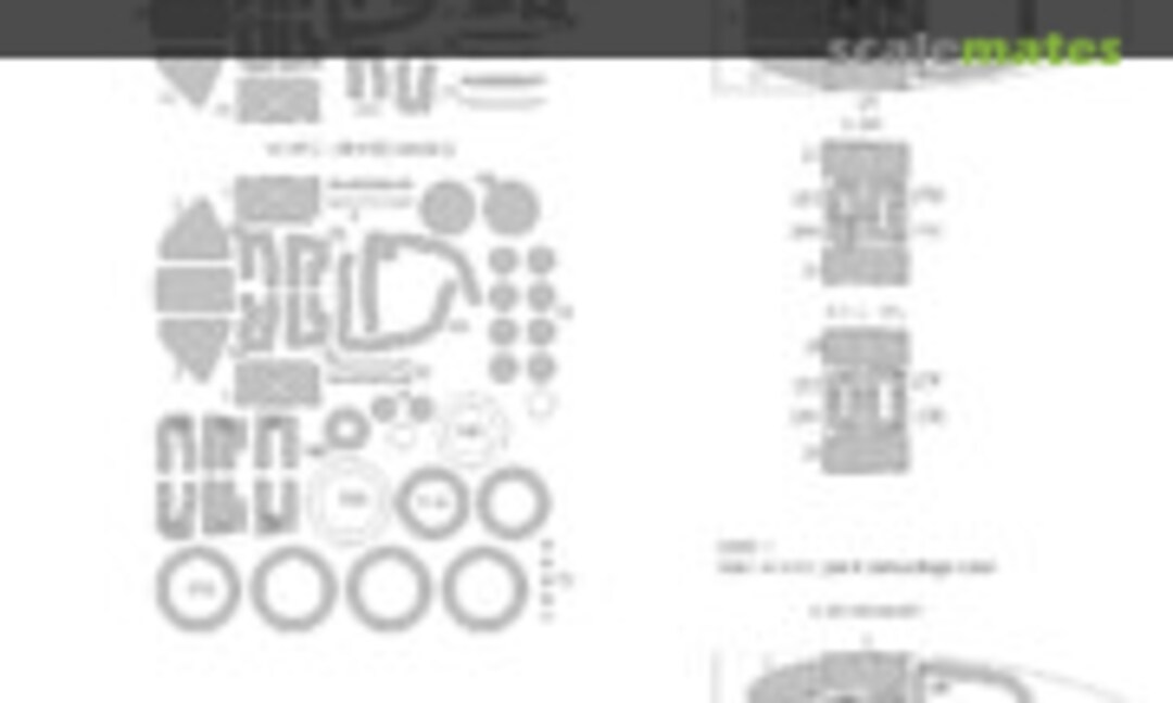 1:48 Lockheed P-38 F/G EXPERT kabuki masks (New Ware NWAM0661) NWAM0661