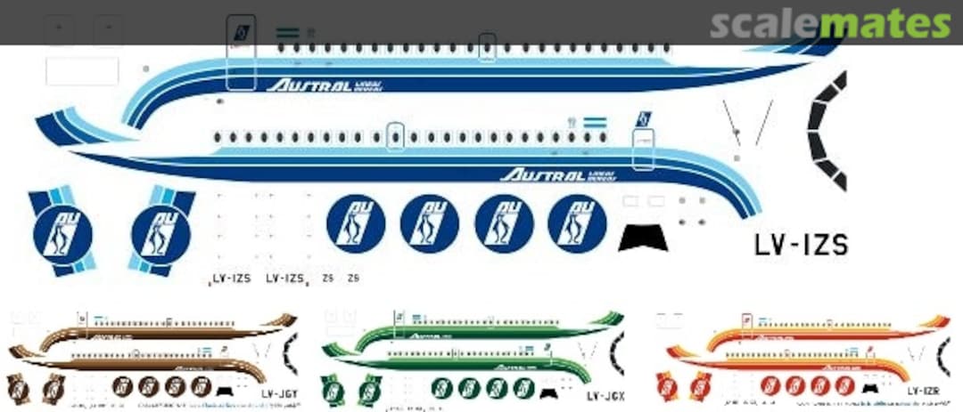 Boxart Austral BAC1-11 CA144-079 Classic Airlines Boxart Austral BAC1-11 CA144-079 Classic Airlines
